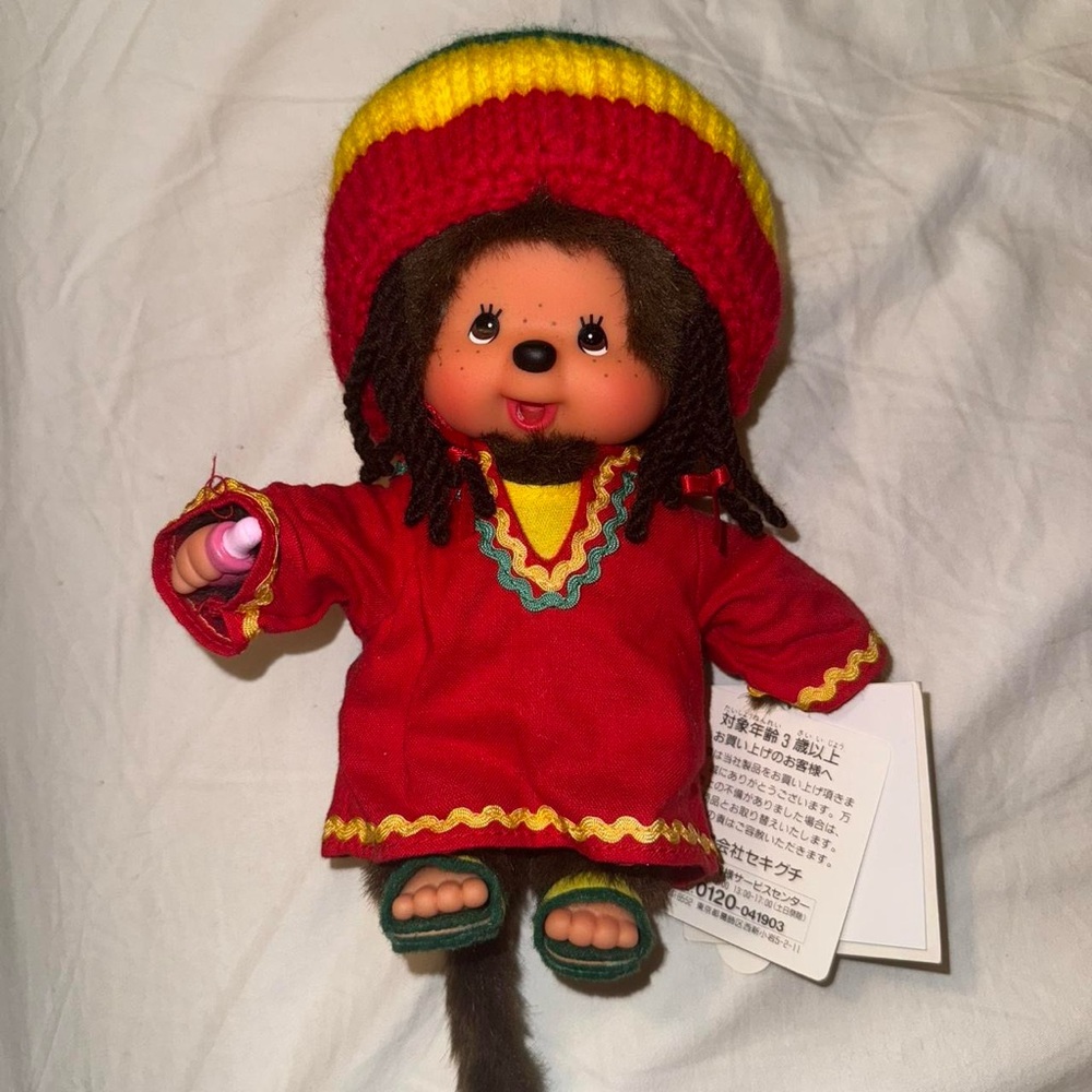 Jamaican Rasta monchhichi collectible